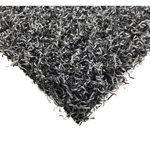 Tapis de gazon synthétique Diamond de Trylawn Turf, 15 pi x 6 pi, gris