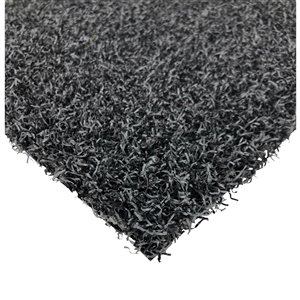 Tapis de gazon synthétique Diamond de Trylawn Turf, 10 pi x 6 pi, charbon