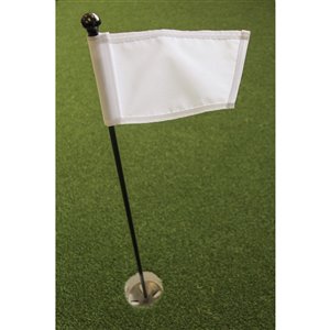 Ensemble pour vert de pratique de golf de Par Aide, drapeau blanc