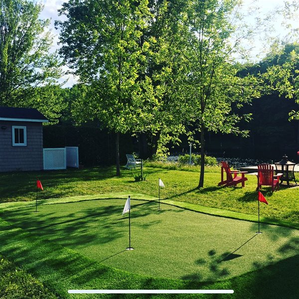 Ensemble pour vert de pratique de golf de Par Aide, drapeau rouge