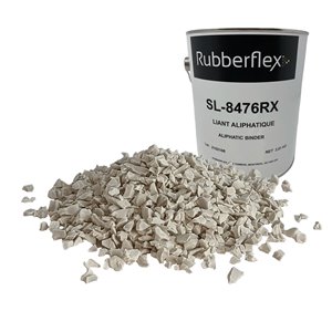 Rubberflex Egg Shell Poured Rubber Granules Kit with Aliphatic Binder covering 40-sq. ft