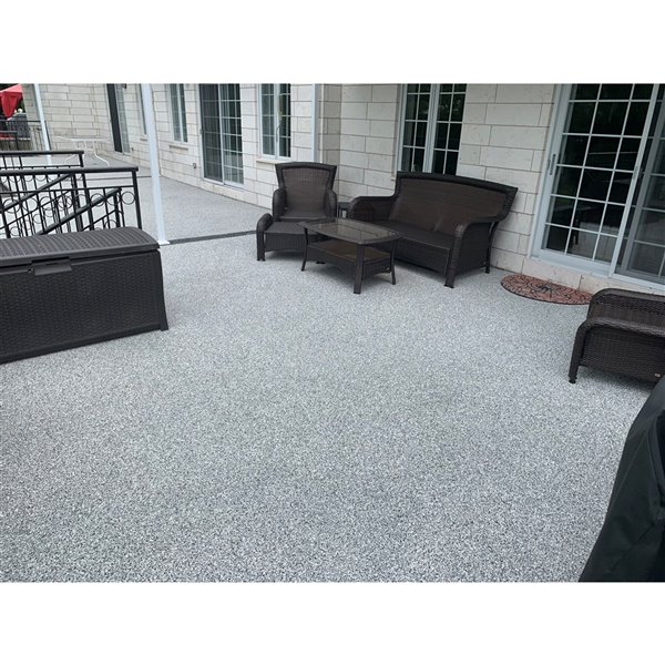 Rubberflex Poured Rubber Granules Kit with Aliphatic Binder, 40-sq. ft, Turquoise