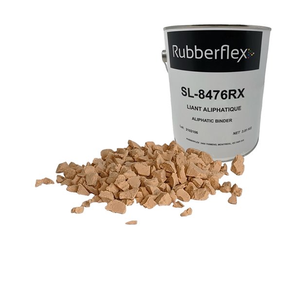 Ensemble de granules de caoutchouc et de liant aliphatique de Rubberflex, 40 pi2, beige