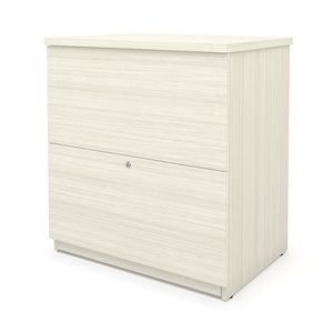 Bestar Universel 2-Drawer File Cabinet, White Chocolate
