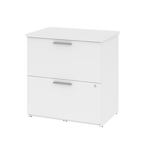 Bestar Universel 2-Drawer File Cabinet, White