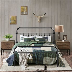 Homycasa Gobert Full-Size Bed Frame - Black