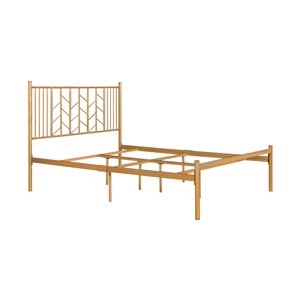 Homycasa Miye Full-Size Bed Frame - Gold