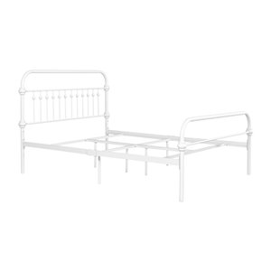 Encadrement pour lit à deux places Gobert de FurnitureR, blanc