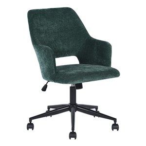 FurnitureR Boga Contemporary Ergonomic Swivel Task Chair with Adjustable Height - Green