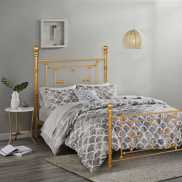 Gold metal deals twin bed frame