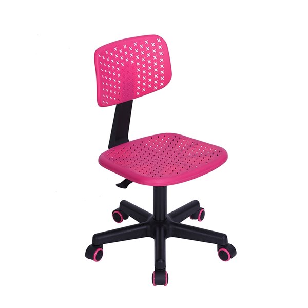 Furniturer Iwc Contemporary Swivel Task Chair With Adjustable Height Pink 1074530012112 Rona