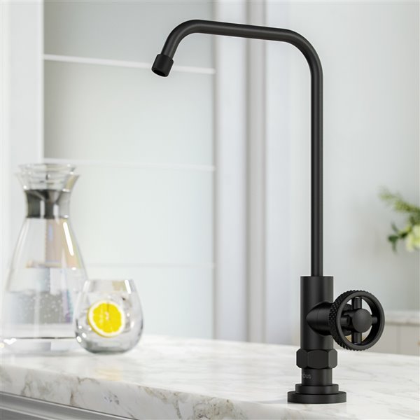 Kraus Urbix 100% Lead-Free Kitchen Water Filter Faucet in Matte Black