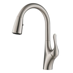 Kraus Merlin Single Handle Pull-Down Kitchen Faucet in Spot Free Stainless Steel