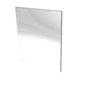 Miroir de salle de bain rectangulaire Beige de Luxo Marbre, 30 po L x 24 po H, couleur bois