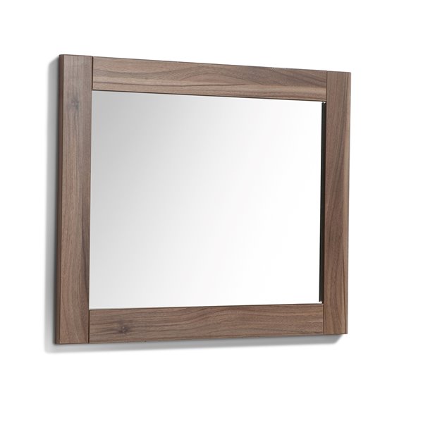 Luxo Marbre Relax Rectangular Frameless Bathroom Mirror, 30in W