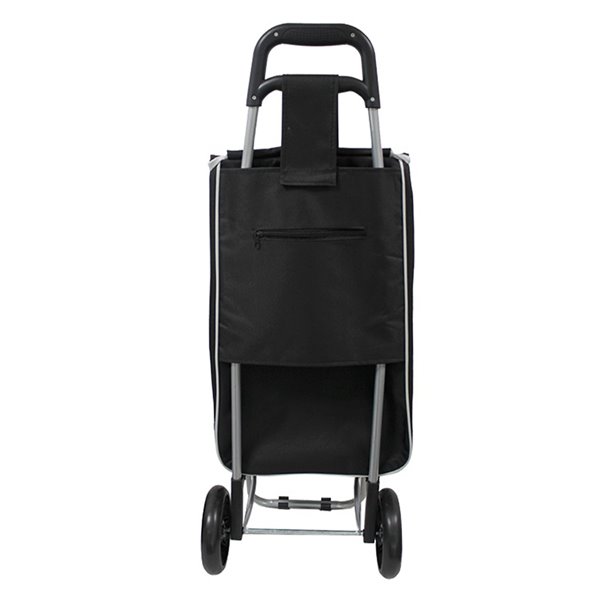 Modern Homes Black Shopping Buggy with Sturdy Steel Frame