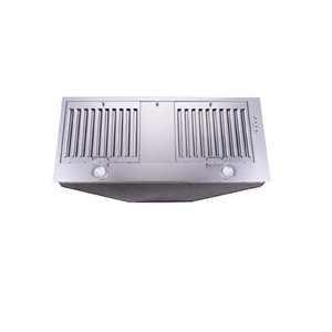 Hotte de cuisinière avec mise à air libre encastrable Maxair, 30 po, acier inoxydable
