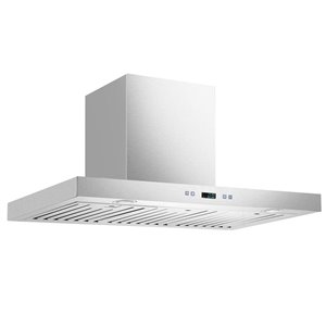 Hotte de cuisinière murale et mise à air libre Maxair, 30 po, acier inoxydable