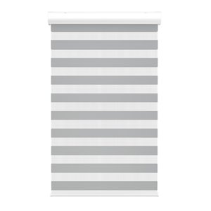 Avanat Gray Cordless 48-in x 72-in Zebra Roller Shade with Cassette Valance