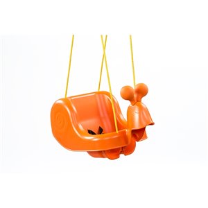 Balançoire Snail Swing pour terrain de jeuxx de Creative Cedar Designs, orange