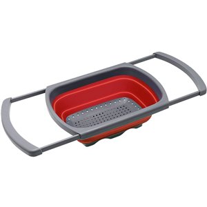 Stylish Plastic Over the Sink Collapsible Colander