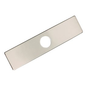 Plaque pour robinet de cuisine monotrou Stylish, nickel brossé