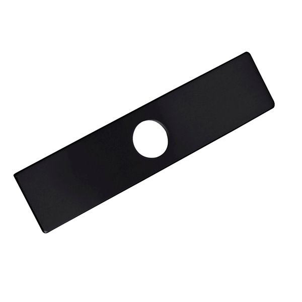 Plaque de robinet de cuisine monotrou Stylish, noir