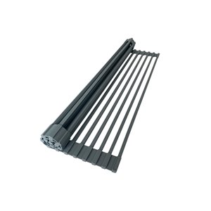 17-Inch Over the Sink Drying Rack Dark Grey