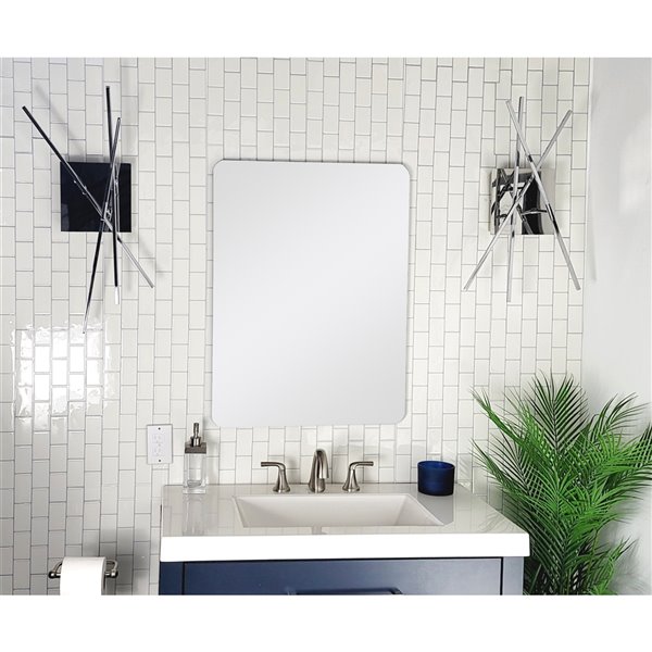 Decor Wonderland 236 In Rectangular Frameless Bathroom Mirror B701 Rona 8262