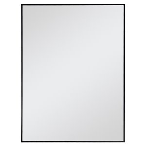 Decor Wonderland En Passant 23.6-in Black Rectangular Mirror