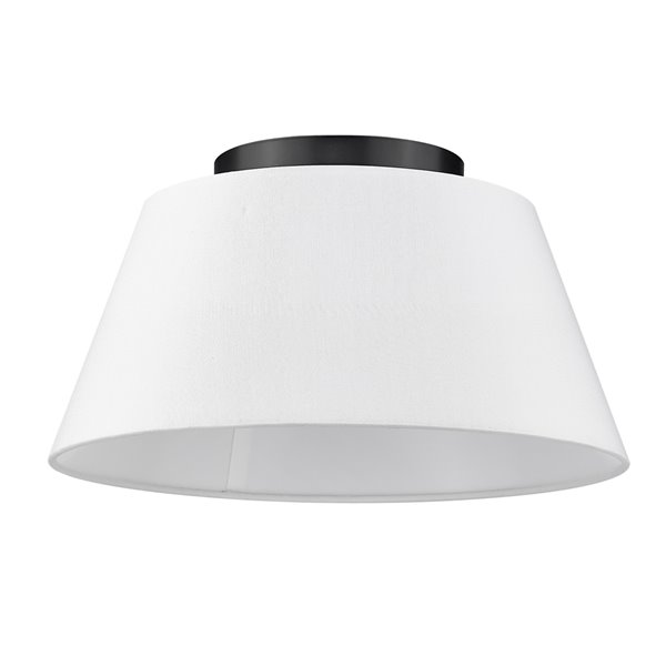 Golden Lighting Penn 16-in Modern White Shade Contemporary/Modern Incandescent Flush Mount Light – 1-Pack