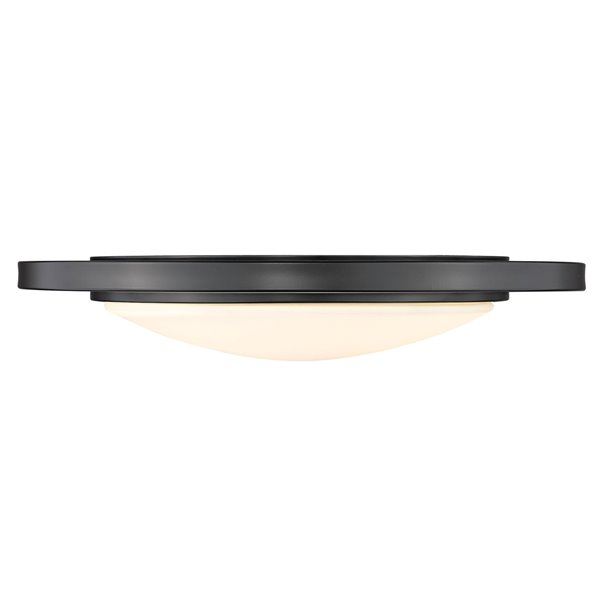 Golden Lighting Astra 16.5-in Opal Glass Contemporary/Modern LED Flush Mount Light – 1-Pack