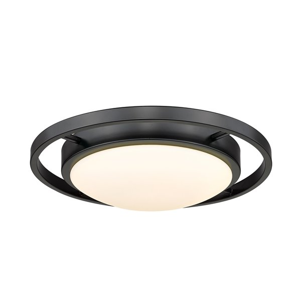 Golden Lighting Astra 13.5-in Opal Glass Contemporary/Modern LED Flush Mount Light – 1-Pack