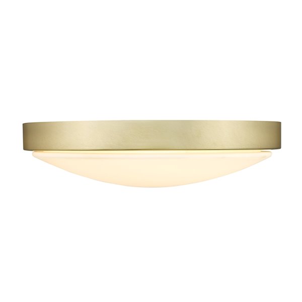 Golden Lighting Gabi 12.25-in Opal Glass Modern/Contemporary LED Flush Mount Light – 1-Pack