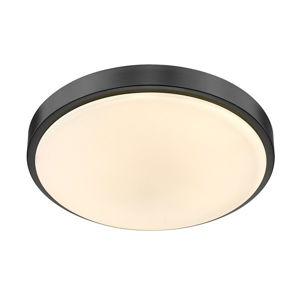 Golden Lighting Gabi 12.25-in Opal Glass Contemporary/Modern LED Flush Mount Light – 1-Pack