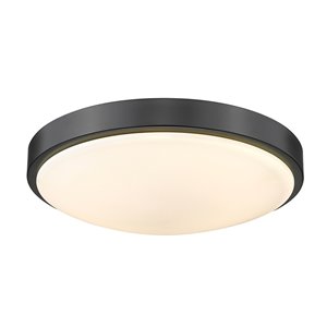 Golden Lighting Gabi 12.25-in Opal Glass Contemporary/Modern LED Flush Mount Light – 1-Pack