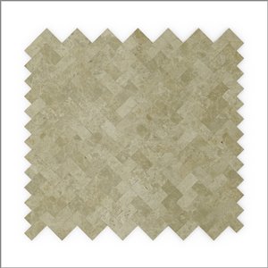 Tuile SpeedTiles 3X Faster pierre naturelle polie lisse beige 12 po x 12 po chevron adhésif peler et coller, paquet de 6