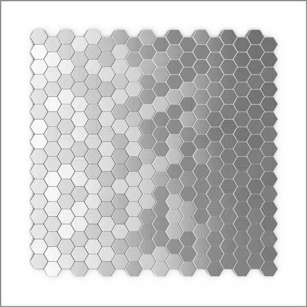 Sample SpeedTiles 3X Faster Stainless Steel 4-in x 4-in Aluminum Honeycomb Wall Tile