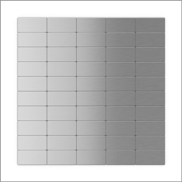 Sample SpeedTiles 3X Faster Stainless Steel 4-in x 4-in Aluminum Brick Wall Tile