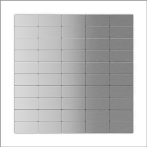 Sample SpeedTiles 3X Faster Stainless Steel 4-in x 4-in Aluminum Brick Wall Tile