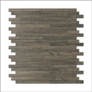 Sample SpeedTiles 3X Faster Brown 4-in x 4-in Aluminum Linear Wall Tile