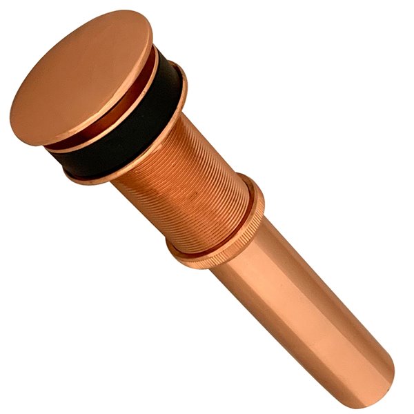 Premier Copper Products Copper Bathroom Sink Pop-Up Drain