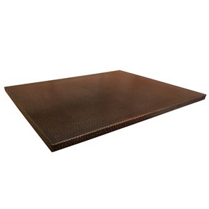 Premier Copper Products Oil Rubbed Bronze Square End Table Top – 1.5-in x 24-in x 30-in