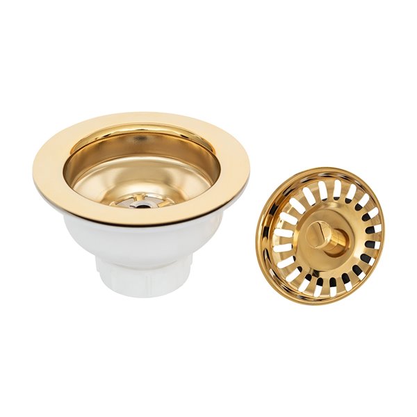 Premier Copper Products Kitchen Sink Drain Kit in Brass D-132PB | RONA