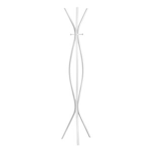 Monarch Specialties 3-Hook Coat Stand, White