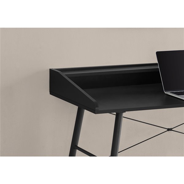 COMPUTER DESK - 48-inL / BLACK / BLACK METAL