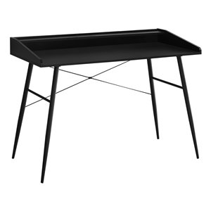 COMPUTER DESK - 48-inL / BLACK / BLACK METAL