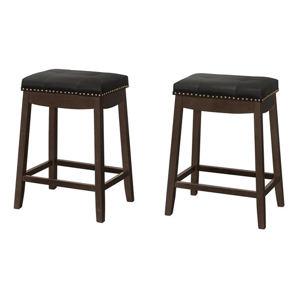 Monarch Specialties Upholstered Counter, 42 Bar Height Stools