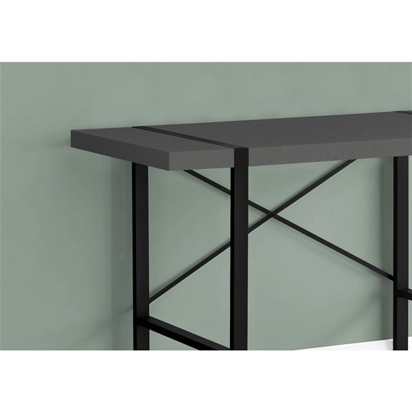 BUREAU - 48 poL / GRIS MODERNE / METAL NOIR