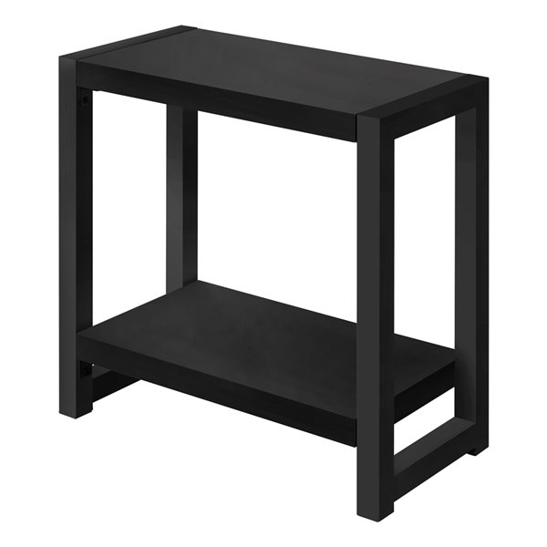 Table d'appoint rectangulaire en composite de Monarch Specialties, 22 po x 23,75 po, noir